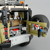 Thumbnail for Building Blocks Tech Off - Road AWD MOC Land Rover Defender Bricks Toys - 18