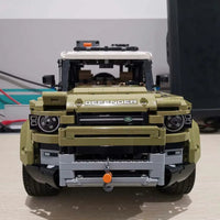 Thumbnail for Building Blocks Tech Off-Road AWD MOC Land Rover Defender Bricks Toys - 11