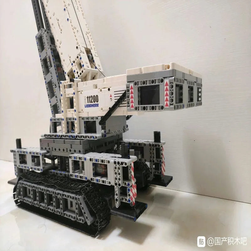 Building Blocks Tech MOC Liebherr RC APP Crawler Crane Bricks Toys - 13