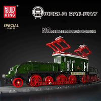 Thumbnail for Building Blocks Tech RC Crocodile Railway Electric Locomotive Train Bricks Toy - 3