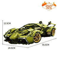 Thumbnail for Building Blocks Tech MOC Lambo V12 Vision GT Racing Car Bricks Toys EU - 7