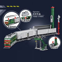 Thumbnail for Building Blocks Military WW2 Missile Train SS-24 Heavy Railway Bricks Toy Construction Set Toys - 11