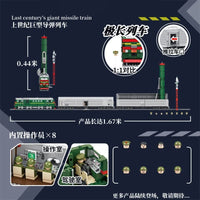 Thumbnail for Building Blocks Military WW2 Missile Train SS-24 Heavy Railway Bricks Toy Construction Set Toys - 12