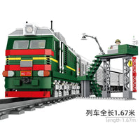 Thumbnail for Building Blocks Military WW2 Missile Train SS-24 Heavy Railway Bricks Toy Construction Set Toys - 9