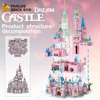Thumbnail for Building Blocks Creator Girl Expert Princess MOC Dream Castle Bricks Toy - 9
