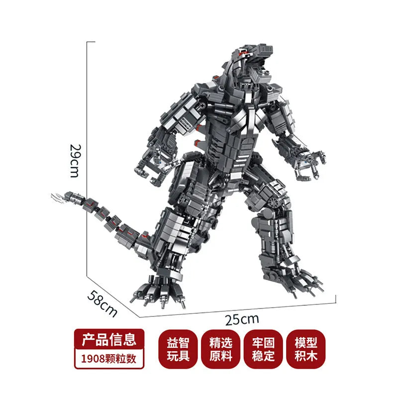 Building Blocks Creator Movie Expert MOC Mecha Godzilla Bricks Toys - 4