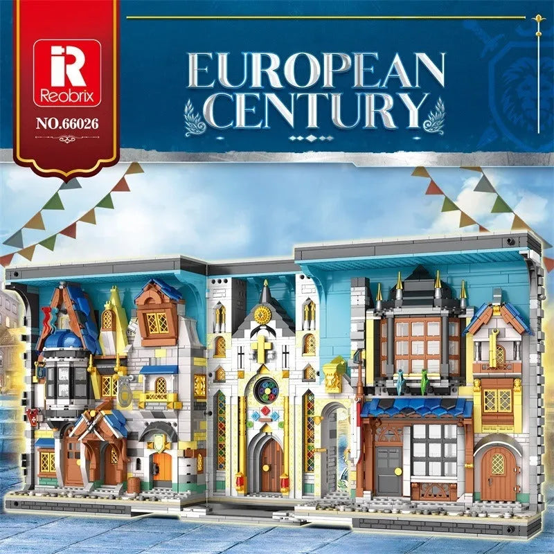 Building Blocks Creator Experts MOC Medieval Town Market Bricks Toys - 4