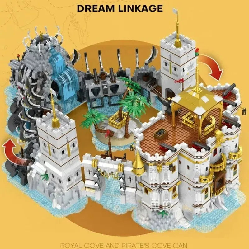 Building Blocks Creator Idea Pirates Of Caribbean The Royal Bay Bricks Toy Construction Set Toys - 5