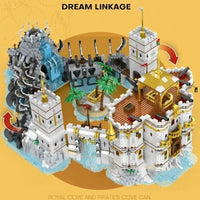 Thumbnail for Building Blocks Creator Idea Pirates Of Caribbean The Royal Bay Bricks Toy - 5