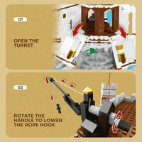 Thumbnail for Building Blocks Creator Idea Pirates Of Caribbean The Royal Bay Bricks Toy - 9