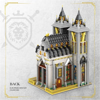 Thumbnail for Building Blocks Street Expert MOC Medieval City Church Bricks Toy - 9