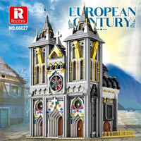 Thumbnail for Building Blocks Street Expert MOC Medieval City Church Building Bricks Toy - 3