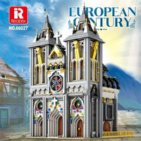 Thumbnail for Building Blocks Street Expert MOC Medieval City Church Bricks Toy - 3