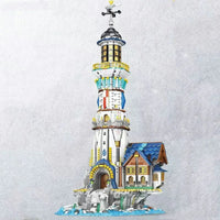 Thumbnail for Building Blocks Creator Expert MOC Medieval Town City Lighthouse Bricks Toy Construction Set Toys - 2