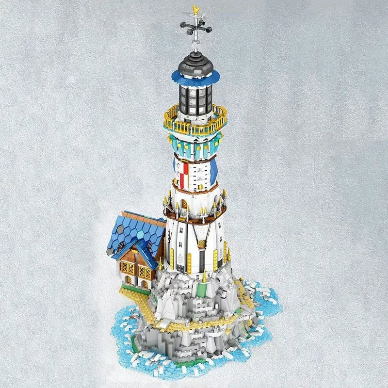 Building Blocks Creator Expert MOC Medieval Town City Lighthouse Bricks Toy Construction Set Toys - 7