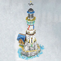 Thumbnail for Building Blocks Street Expert MOC Medieval City Lighthouse Bricks Toy - 7