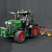 Thumbnail for Building Blocks Expert Tech MOC Motorized Agricultural RC Tractor Bricks Toy - 9