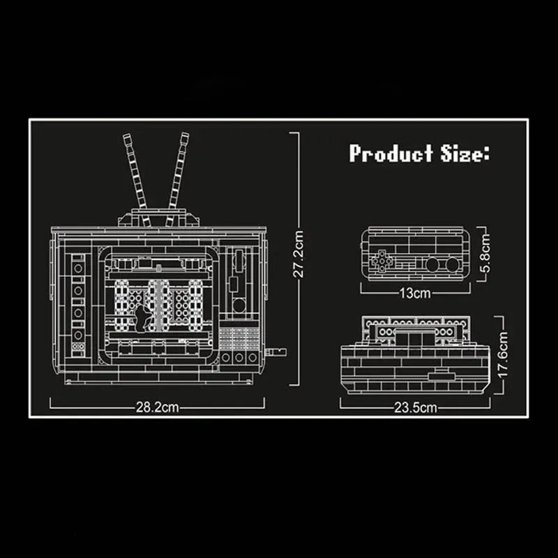 Building Blocks Creator Expert MOC Infernal FC Contra Retro TV Game Bricks Toy - 5