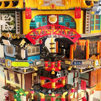 Thumbnail for Building Blocks Street Expert MOC City Hong Kong House MINI Bricks Toy - 11