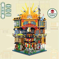 Thumbnail for Building Blocks Street Expert MOC City Hong Kong House MINI Bricks Toy Construction Set Toys - 10
