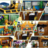 Thumbnail for Building Blocks Street Expert MOC City Hong Kong House MINI Bricks Toy - 9