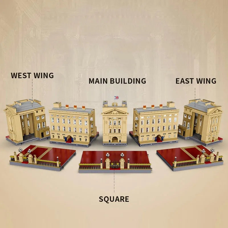 Building Blocks Architecture MOC Expert Buckingham Palace Bricks Toys - 3