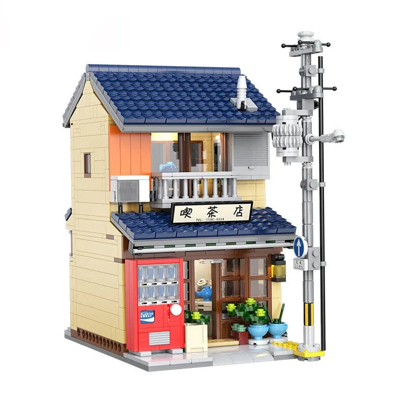 Building Blocks Creator Expert MOC Japanese Tea House Shop Bricks Toy EU - 2