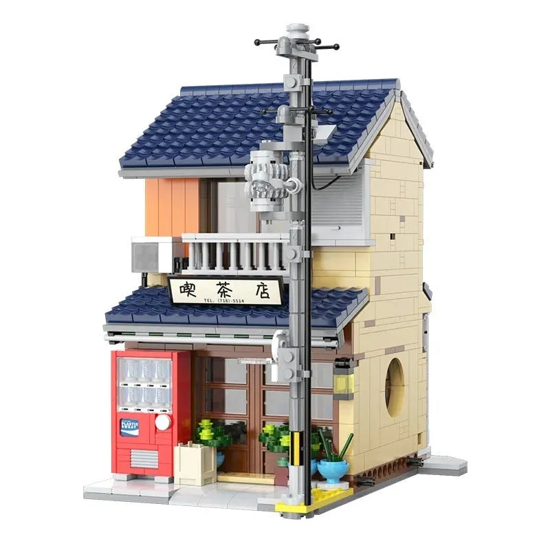 Building Blocks Creator Expert MOC Japanese Tea House Shop Bricks Toy EU - 1