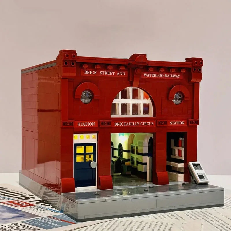Building Blocks Creator Expert MOC London Underground Bricks Toy - 8
