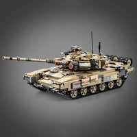 Thumbnail for Building Blocks Military MOC T90 Main Battle War Tank Bricks Kids Toys - 2