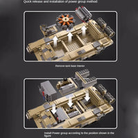Thumbnail for Building Blocks Military MOC T90 Main Battle War Tank Bricks Kids Toys - 9
