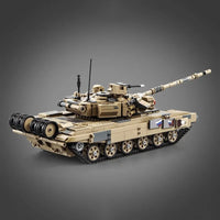 Thumbnail for Building Blocks Military MOC T90 Main Battle War Tank Bricks Kids Toys - 4