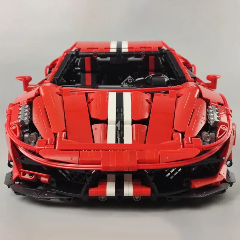 Building Blocks MOC 61042 Motorized RC Ferrari 488 Racing Sports Car Bricks Toy - 5