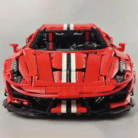 Thumbnail for Building Blocks MOC 61042 Motorized RC Ferrari 488 Racing Sports Car Bricks Toy - 5