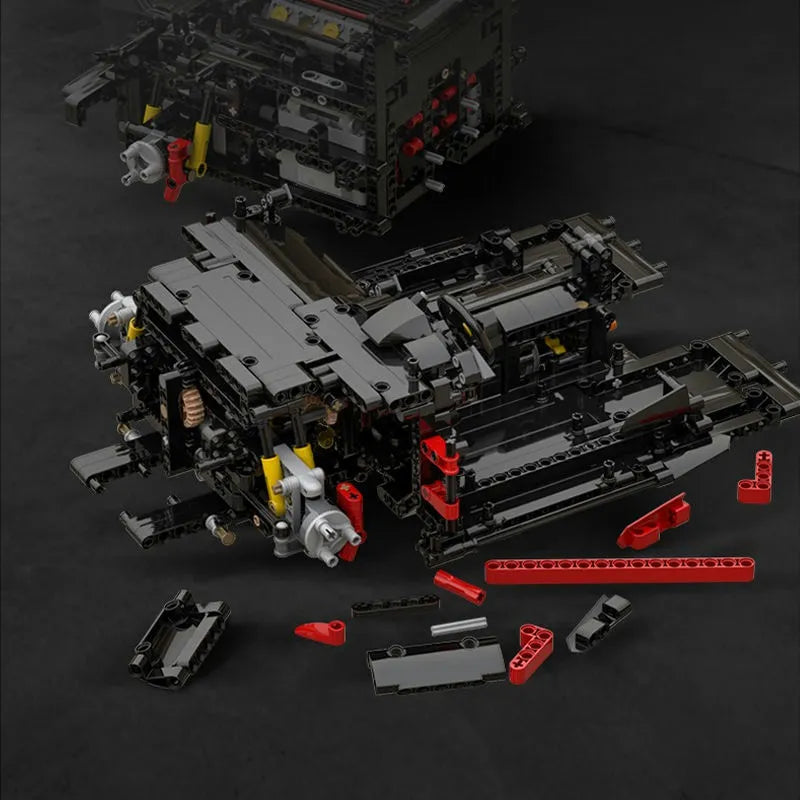 Building Blocks MOC 61042 Motorized RC Ferrari 488 Racing Sports Car Bricks Toy - 16