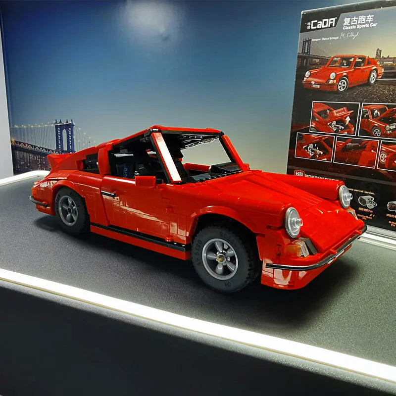 Building Blocks MOC 61045 RC Motorized Classic Porsche 911 Racing Car Bricks Toy Construction Set Toys - 12