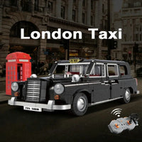 Thumbnail for Building Blocks MOC 62004 RC Motorized Retro London Taxi Bricks Toy - 6
