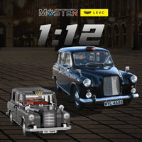 Thumbnail for Building Blocks MOC 62004 RC Motorized Retro London Taxi Bricks Toy - 3