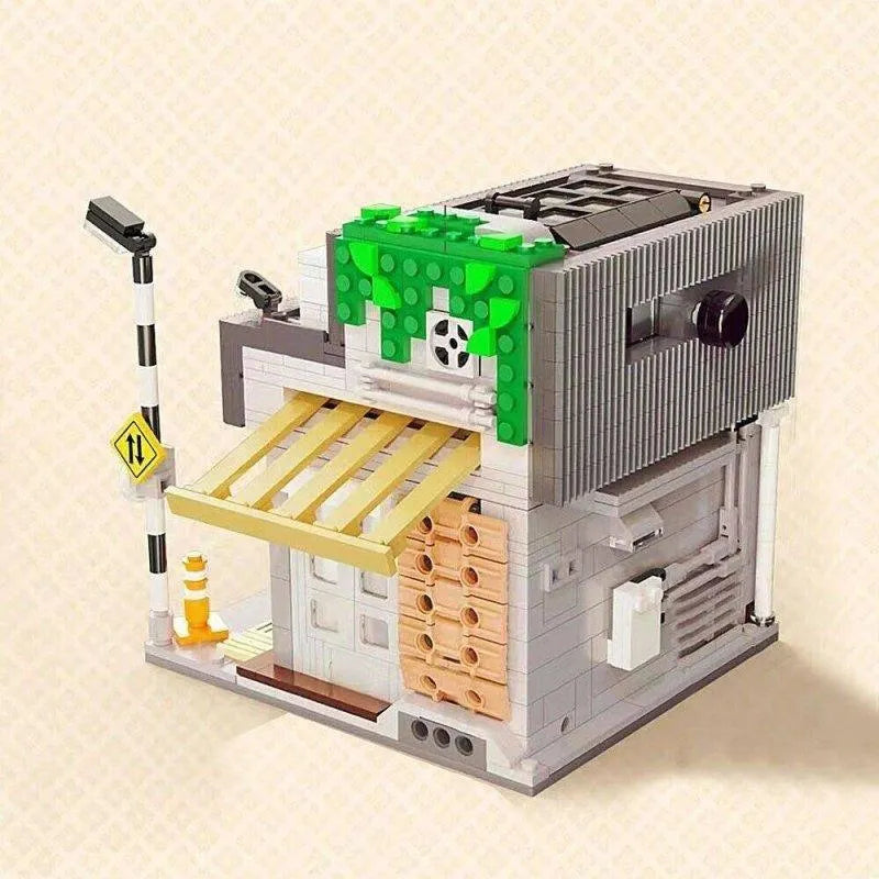 Building Blocks MOC 66007 Creator Summer Japanese Coffee Shop Bricks Toy - 8