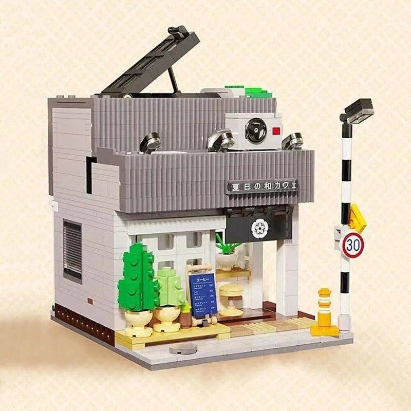 Building Blocks MOC 66007 Creator Summer Japanese Coffee Shop Bricks Toy Construction Set Toys - 9