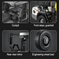 Thumbnail for Building Blocks MOC APP RC Large Dump Truck Car Bricks Toys 61054 - 19