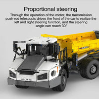 Thumbnail for Building Blocks MOC APP RC Large Dump Truck Car Bricks Toys 61054 - 10