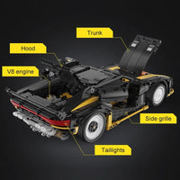 Thumbnail for Building Blocks MOC APP RC Super Drift Racing Car Bricks Toy C63001 - 11