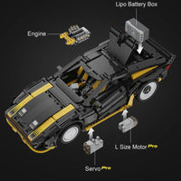 Thumbnail for Building Blocks MOC APP RC Super Drift Racing Car Bricks Toy C63001 - 4