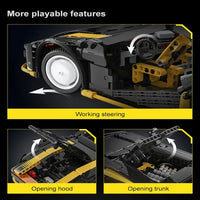 Thumbnail for Building Blocks MOC APP RC Super Drift Racing Car Bricks Toy C63001 Construction Set Toys - 9