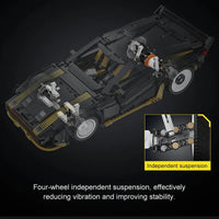 Thumbnail for Building Blocks MOC APP RC Super Drift Racing Car Bricks Toy C63001 - 3