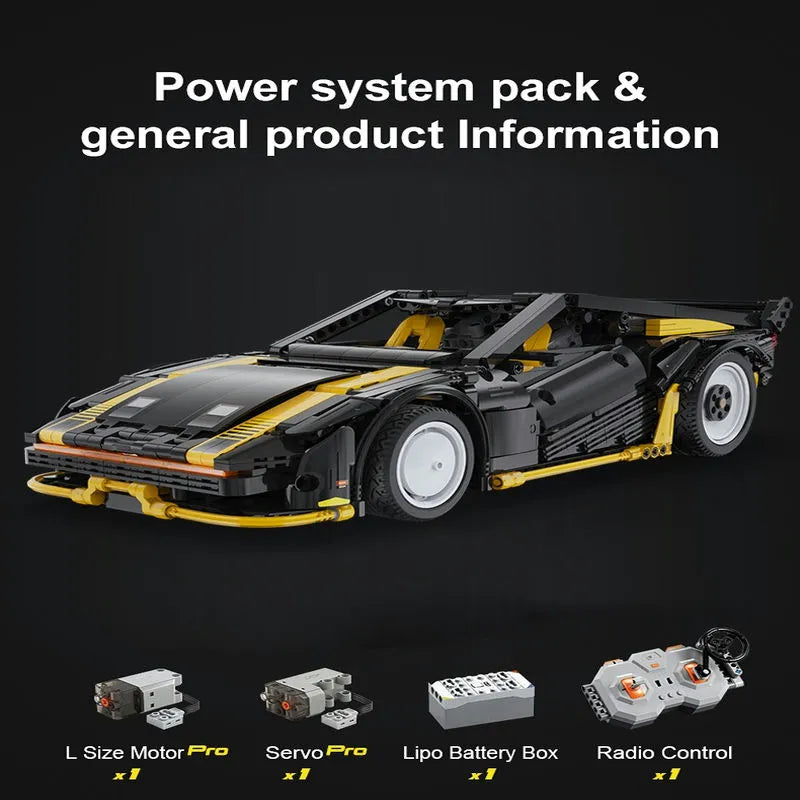 Building Blocks MOC APP RC Super Drift Racing Car Bricks Toy C63001 Construction Set Toys - 6