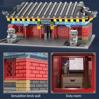 Thumbnail for Building Blocks MOC Architecture Famous Peking University Gate Bricks Toys - 6