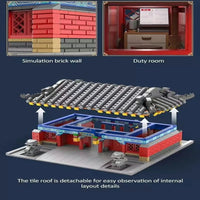 Thumbnail for Building Blocks MOC Architecture Famous Peking University Gate Bricks Toys - 8