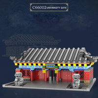 Thumbnail for Building Blocks MOC Architecture Famous Peking University Gate Bricks Toys - 3
